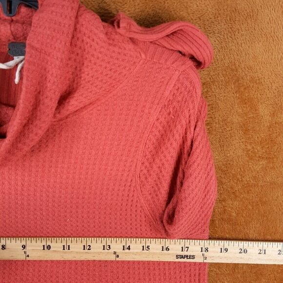 WE THE FREE PEOPLE Womens Top Small Mauve Pullover Tunic Cowl Neck Waffle Knit - Picture 3 of 7